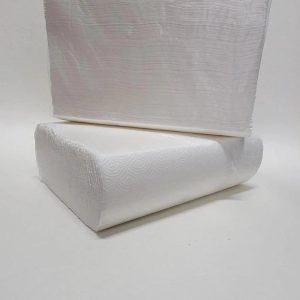 Туалетная бумага z укладка. 2 х слойная. Белая. premium.1/24шт